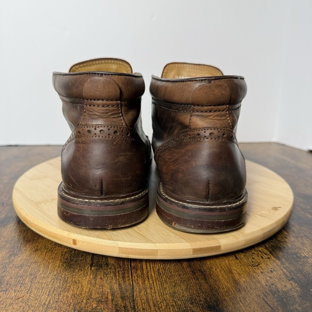 Florsheim Boots Men's Size 11.5D Highland Brown Leather Ankle Chukka Leather - Picture 5 of 8
